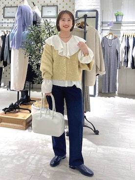 「A part by（アパートバイ）のアイテム（シャツ/ブラウス）」を使った、maruさん（レディース・157cm）の秋コーディネート