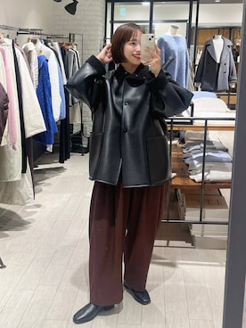 「apart by lowrys」｜「アイテム（ジャケット/アウター）」を使った、maruさん（レディース・157cm）の冬コーディネート