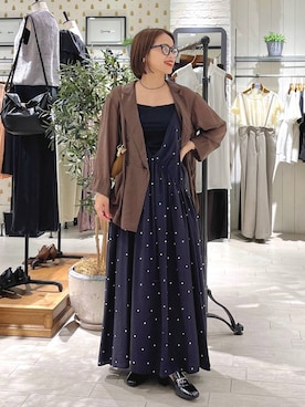 「A part by（アパートバイ）のアイテム（ジャケット/アウター）」を使った、maruさん（レディース・157cm）の夏コーディネート