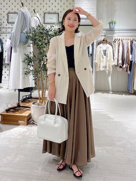 「A part by（アパートバイ）のアイテム（バングル/リストバンド）」を使った、maruさん（レディース・157cm）の夏コーディネート