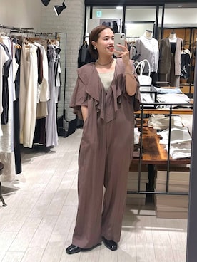 「アイテム（つなぎ/オールインワン）」を使った、maruさん（レディース・157cm）の夏コーディネート