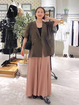 「A part by（アパートバイ）のアイテム（ジャケット/アウター）」を使った、maruさん（レディース・157cm）の夏コーディネート