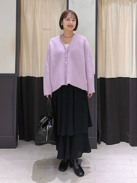 「A part by（アパートバイ）のアイテム（ネックレス）」を使った、maruさん（レディース・157cm）の秋コーディネート