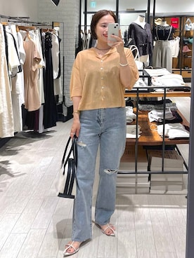 「チュールスカート」｜「アイテム（パンツ）」を使った、maruさん（レディース・157cm）の夏コーディネート