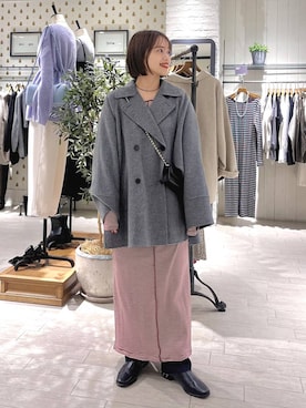 「A part by（アパートバイ）のアイテム（その他アウター）」を使った、maruさん（レディース・157cm）の秋コーディネート