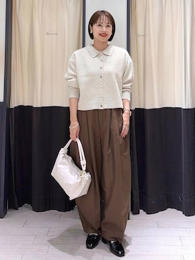 「A part by（アパートバイ）のアイテム（ネックレス）」を使った、maruさん（レディース・157cm）の秋コーディネート
