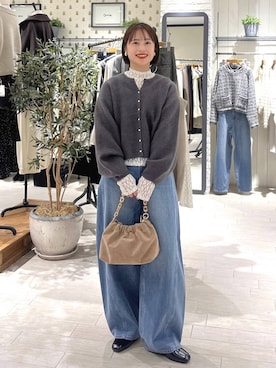 「体型カバー」｜maruさん（レディース・157cm）の秋コーディネート