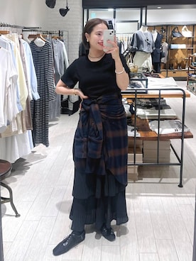 「A part by（アパートバイ）のアイテム（スニーカー）」を使った、maruさん（レディース・157cm）の秋コーディネート