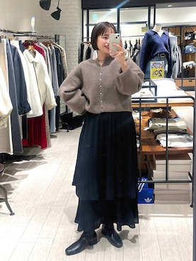 「A part by（アパートバイ）のアイテム（ネックレス）」を使った、maruさん（レディース・157cm）の秋コーディネート