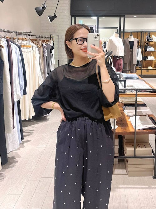 今期完売■新品タグ付き【A part by/アパート バイ】ドットシシュウパンツ セール】ドットシシュウパンツ（その他パンツ）｜A part by