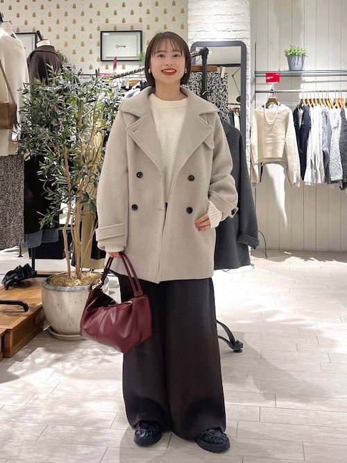 美品 Apart by スーパー100 2wayコート チャコールグレー A part by｜スーパー100 2WAYコート | Rakuten Fashion(楽天