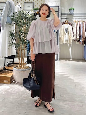 「A part by（アパートバイ）のアイテム（バングル/リストバンド）」を使った、maruさん（レディース・157cm）の夏コーディネート