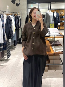 「ウエストゴム」｜「アイテム（財布/小物）」を使った、maruさん（レディース・157cm）の秋コーディネート