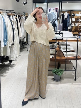 「e/rm（イーアールエム）のアイテム」を使った、maruさん（レディース・157cm）の春コーディネート