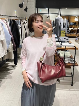 「A part by（アパートバイ）のアイテム（ネックレス）」を使った、maruさん（レディース・157cm）の秋コーディネート