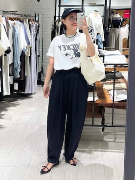 「アイテム（ネックレス、グリーン系）」を使った、maruさん（レディース・157cm）の夏コーディネート