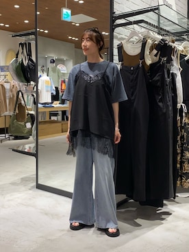 ささきともみさん（レディース・158cm）の夏コーディネート