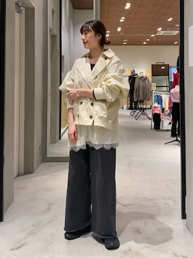 ささきともみさん（レディース・158cm）の春コーディネート