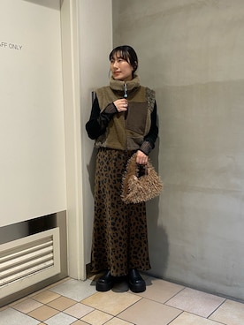 ささきともみさん（レディース・158cm）の冬コーディネート