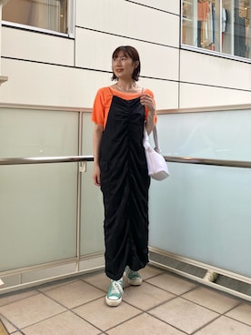 ささきともみさん（レディース・158cm）の夏コーディネート