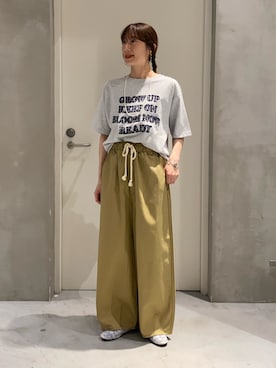 「CIAOPANIC TYPY（チャオパニックティピー）の: lilスモールパールネックレス（ネックレス、ホワイト系）」を使った、ささきともみさん（レディース・158cm）の夏コーディネート