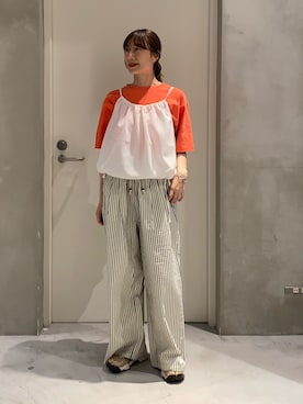 ささきともみさん（レディース・158cm）の夏コーディネート