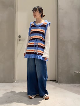 「HELLO.SANFRANCISCO（ハローサンフランシスコ）のアイテム」を使った、ささきともみさん（レディース・158cm）の春コーディネート