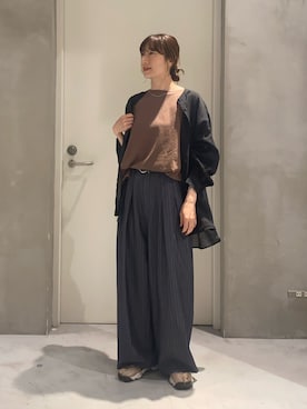 ささきともみさん（レディース・158cm）の春コーディネート