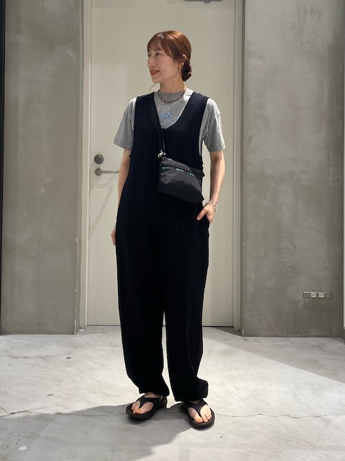 【willow】【新色追加】スラブ裏毛裾ドロストオールインワン
