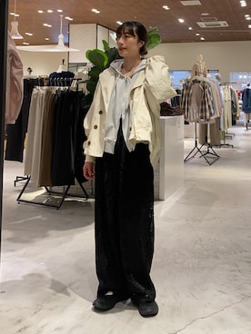 ささきともみさん（レディース・158cm）の春コーディネート