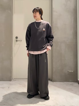 「CIAOPANIC TYPY（チャオパニックティピー）のアイテム（アクセサリー）」を使った、ささきともみさん（レディース・158cm）の冬コーディネート