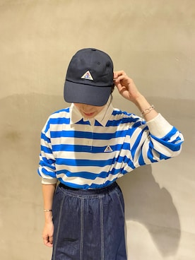 「GEVACO」｜「アイテム（帽子）」を使った、ささきともみさん（レディース・158cm）の秋コーディネート
