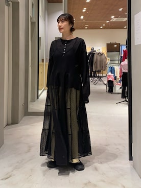 ささきともみさん（レディース・158cm）の春コーディネート