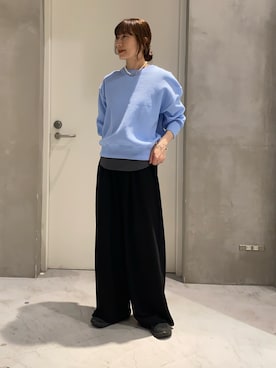 「CIAOPANIC TYPY（チャオパニックティピー）のアイテム（スラックス）」を使った、ささきともみさん（レディース・158cm）の春コーディネート