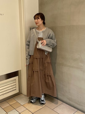 ささきともみさん（レディース・158cm）の冬コーディネート