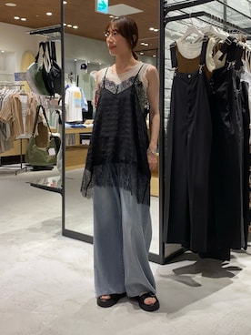 ささきともみさん（レディース・158cm）の夏コーディネート