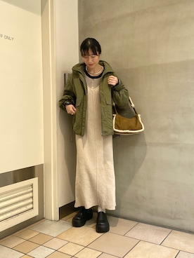 「CIAOPANIC TYPY（チャオパニックティピー）のアイテム（ブルゾン）」を使った、ささきともみさん（レディース・158cm）の秋コーディネート
