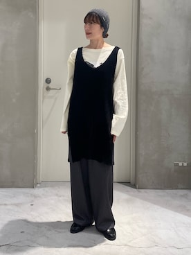 ささきともみさん（レディース・158cm）の冬コーディネート