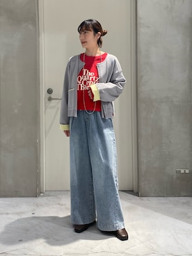 「CIAOPANIC TYPY（チャオパニックティピー）のアイテム（アクセサリー）」を使った、ささきともみさん（レディース・158cm）の冬コーディネート