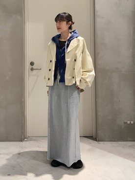 「CIAOPANIC TYPY（チャオパニックティピー）のアイテム（トップス）」を使った、ささきともみさん（レディース・158cm）の春コーディネート