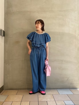 ささきともみさん（レディース・158cm）の夏コーディネート