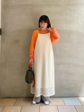 ささきともみさん（レディース・158cm）の春コーディネート