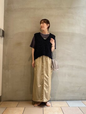 ささきともみさん（レディース・158cm）の夏コーディネート