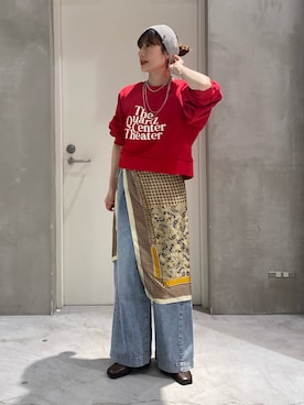 「CIAOPANIC TYPY（チャオパニックティピー）のアイテム（アクセサリー）」を使った、ささきともみさん（レディース・158cm）の冬コーディネート