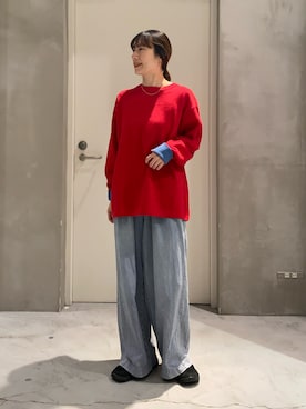 「CIAOPANIC TYPY（チャオパニックティピー）のアイテム（アクセサリー）」を使った、ささきともみさん（レディース・158cm）の冬コーディネート