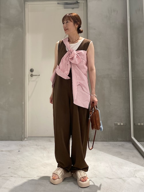 【willow】【新色追加】スラブ裏毛裾ドロストオールインワン