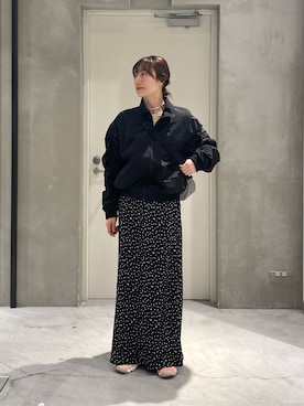 「CIAOPANIC TYPY（チャオパニックティピー）のアイテム（ブルゾン）」を使った、ささきともみさん（レディース・158cm）の冬コーディネート