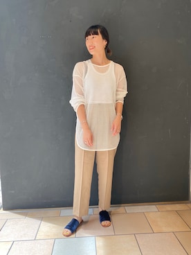 ささきともみさん（レディース・158cm）の夏コーディネート