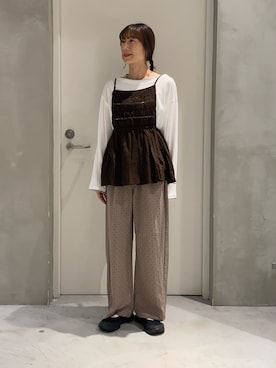 「CIAOPANIC TYPY（チャオパニックティピー）のアイテム」を使った、ささきともみさん（レディース・158cm）の秋コーディネート