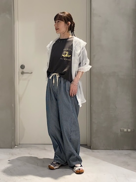 「Franklin Climbing（フランクリンクライミング）のアイテム」を使った、ささきともみさん（レディース・158cm）の春コーディネート